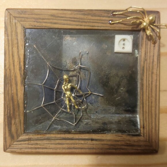 The Spider and the Woman Miniature Art - Picture 4 of 5